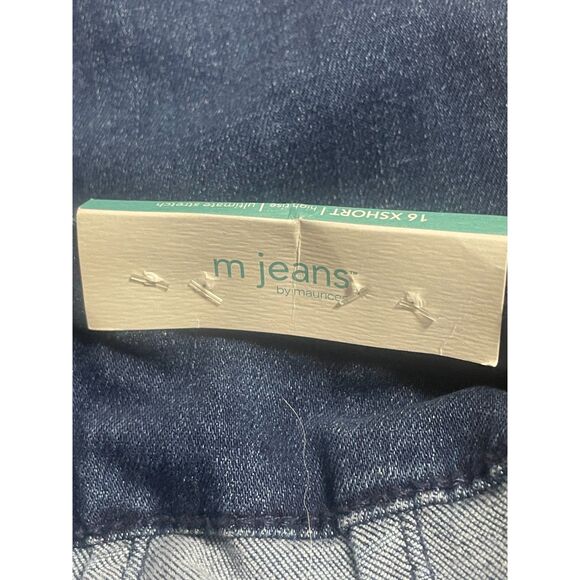 NWT Maurices M Jeans 16 X-Short High Rise Flare Denim Jeans Medium Wash - Picture 6 of 9